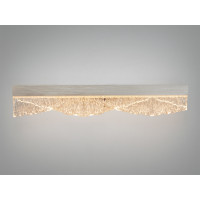 Настінний LED бра-планка чорна 11 Вт скло Diasha 8057/400GD