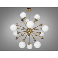 Люстра у стилі Loft  "Молекула" на 12 ламп, хром Diasha 81860/12G