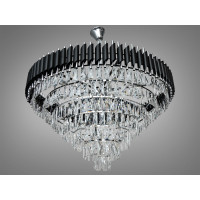 Подвесная люстра в зал на 18 ламп Diasha 9001-950BK+CH