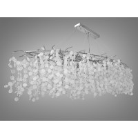 Люстра в зал на 18 ламп, хром Diasha 602-L1800CH