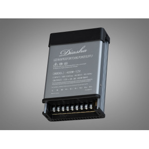 Блок живлення 12В, із захистом від дощу, 400Вт, 33.33А Diasha NPA-12v-400w-IP44