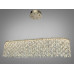 Кришталева світлодіодна люстра овал 97 Вт золото Diasha 582/1000x350G