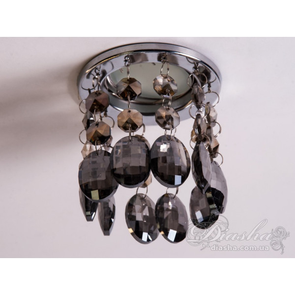 Точковий світильник із кришталевими підвісками Diasha 6042BCH-SM