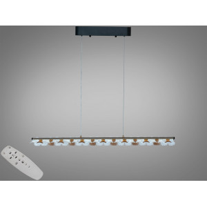 Підвісна LED люстра шампань 55Вт пульт 3 режими Diasha MD25115/1000CG
