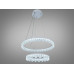 LED люстра 2 кільця 82 Вт біла 14 м² Diasha MD78201/600+400WH
