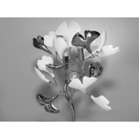 Ексклюзивна настільна лампа з керамічними елементами, 3 лампи, хром Diasha 7161-3THR