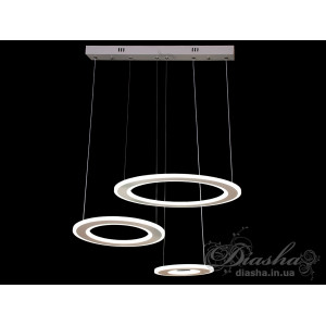 LED люстры подвесные Diasha 7146/3WH  