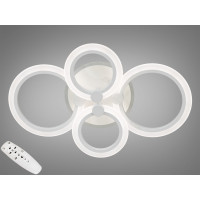 Люстра стельова Diasha 8022 біла 4 кільця 60Вт Diasha A8022/4WHLED3colordimmer