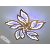 Стельова світлодіодна люстра з пультом, підсвіткою, 80W, золото Diasha 8165/5GLED3colordimmer Стельова світлодіодна люстра з пультом, підсвіткою, 80W, золото Diasha 8165/5GLED3colordimmer