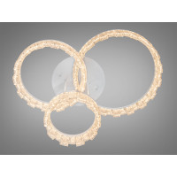 Люстра стельова LED Diasha MX78204 біла 87 Вт кільця з акрилу Diasha MX78204/1+1+1WH