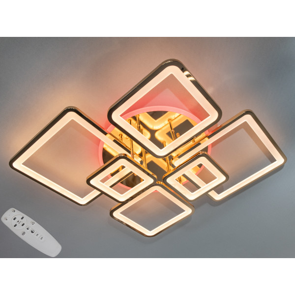 Светодиодная люстра с пультом управления 150W Diasha 8160/6GLED3colordimmer