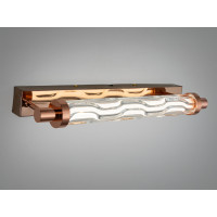 Настінне LED бра Лофт золото 10 Вт хвилясте скло Diasha 9626/S