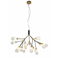 Люстра светильник подвесная в стиле лофт Levistella 918LP268-15 BK+WH