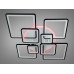 Сучасна LED люстра з пультом, диммером та підсвіткою, 225W Diasha 8160/8BKLED3colordimmer