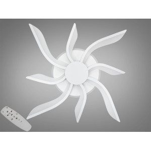 Стельова led люстра кільця з пультом, диммером, підсвіткою, 40W, біла Diasha 2480/4+4WHLED3colordimmer