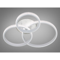 Дизайнерська пристельова LED люстра з пультом, диммером, 100W, біла Diasha 2370WHLED3colordimmer