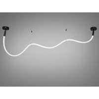 Трендова підвісна світлодіодна люстра Шланг, 22Вт, чорний Diasha SY9610-2000BK Трендова підвісна світлодіодна люстра Шланг, 22Вт, чорний Diasha SY9610-2000BK