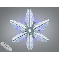 Люстра стельова Diasha хром LED 98W пульт димер Diasha 25106/6HRLED3colordimmer