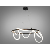 Підвісна LED люстра Шланг з серії "Роуплайт", 48Вт, черная Diasha SY9752-D800BK