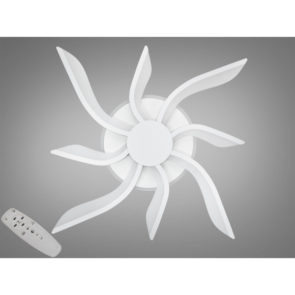 Стельова led люстра кільця з пультом, диммером, підсвіткою, 40W, біла Diasha 2480/4+4WHLED3colordimmer