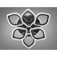 Cветодиодная потолочная люстра с пультом Diasha AS8073/3+3BHRLED3colordimmer