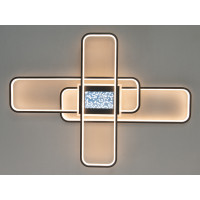 Ексклюзивна стельова світлодіодна люстра з пультом, 125 Вт, чорна Diasha 2437BKdimmer