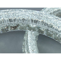 Світлодіодна люстра 2 кільця золото 180 Вт пульт Diasha MX6027/800+600+400HR