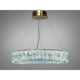 Підвісна люстра Diasha золото кришталь 68Вт LED Diasha 585/600G