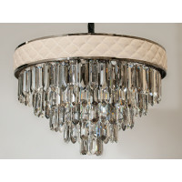 Хрустальные люстры подвесные 600 mm Е14 12 ламп Diasha L8080-600BHR+WH