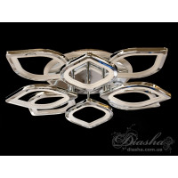 Cветодиодная люстра потолочная с пультом Diasha S8073/4+4HR LED 3color dimmer 