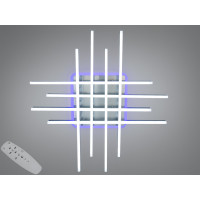 Люстра стельова матовий хром пульт 8 ліній 136Вт Diasha 7012NEWHRLED3colordimmer