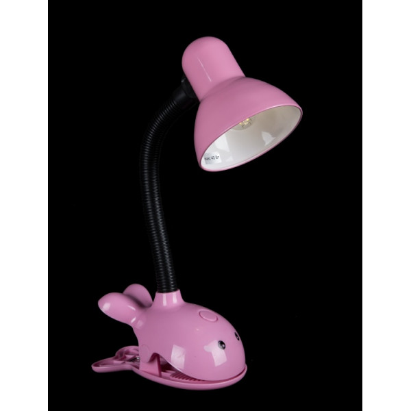 Настольная лампа на прищепке розовая Splendid-Ray 284020