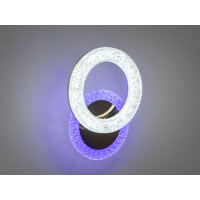 Світлодіодний світильник з кольоровою підсвіткою, 22W, хром Diasha 2203/1G