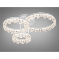 Люстра стельова LED Diasha MX78204 біла 87 Вт кільця з акрилу Diasha MX78204/1+1+1WH