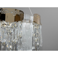 Гармонійно збалансована кришталева світлодіодна люстра, 55 Вт Diasha 9152-600G