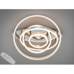 Стельова світлодіодна люстра в кабінет, 100W, хром Diasha 7005/4NEWHR