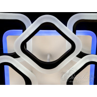 Cветодиодная люстра потолочная с пультом Diasha AS8060/4+4BK LED 3color dimmer 