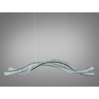 LED підвісна люстра 100Вт золото з пультом Diasha D8947/1200-2CH