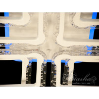 Люстра потолочная светодиодная LED с пультом Diasha QX2517/4+4XS WH LED 3color dimmer 