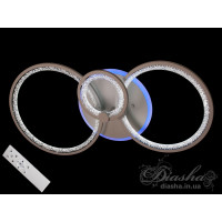 Потолочная светодиодная люстра с пультом и ночником Diasha MX2538/1+1+1GR LED 3color dimmer  