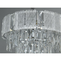 Люстра підвісна Diasha 327-400CH хром кришталева 5 ламп 40 см Diasha 327-400CH