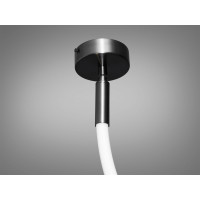 Сучасна світлодіодна люстра підвіс в комнату Шланг, 22 Вт, чорний хром Diasha SY9610-2000BHR