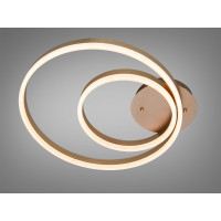 Люстра LED Diasha золото 2 кільця 58Вт димер Diasha 2538Gdimmer