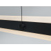 Світлодіодна лінійна люстра підвіс над столом, 40 Вт, сіра Diasha XH1003/1200BK