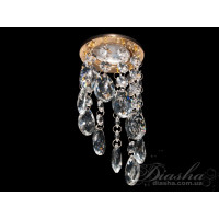 Точковий світильник із кришталевими підвісками Diasha DF1585CR Точковий світильник із кришталевими підвісками Diasha DF1585CR