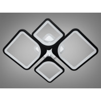 Потолочная светодиодная люстра с пультом и подсветкой Diasha 8060/2+2BK LED 3color dimmer 