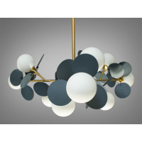 Люстра в современном стиле модерн Diasha 1097-9GD+GR