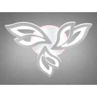 Сучасна LED люстра з пультом, дімером і підсвічуванням, 55W Diasha 8165/3WHLED3colordimmer