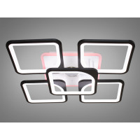 Люстра потолочная светодиодная с пультом и музікой Diasha 8060/4+1BKMP3LED3colordimmer