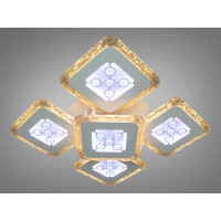 Светодиодная люстра светильник с пультом и подсветкой Diasha MX2805/4+1WH